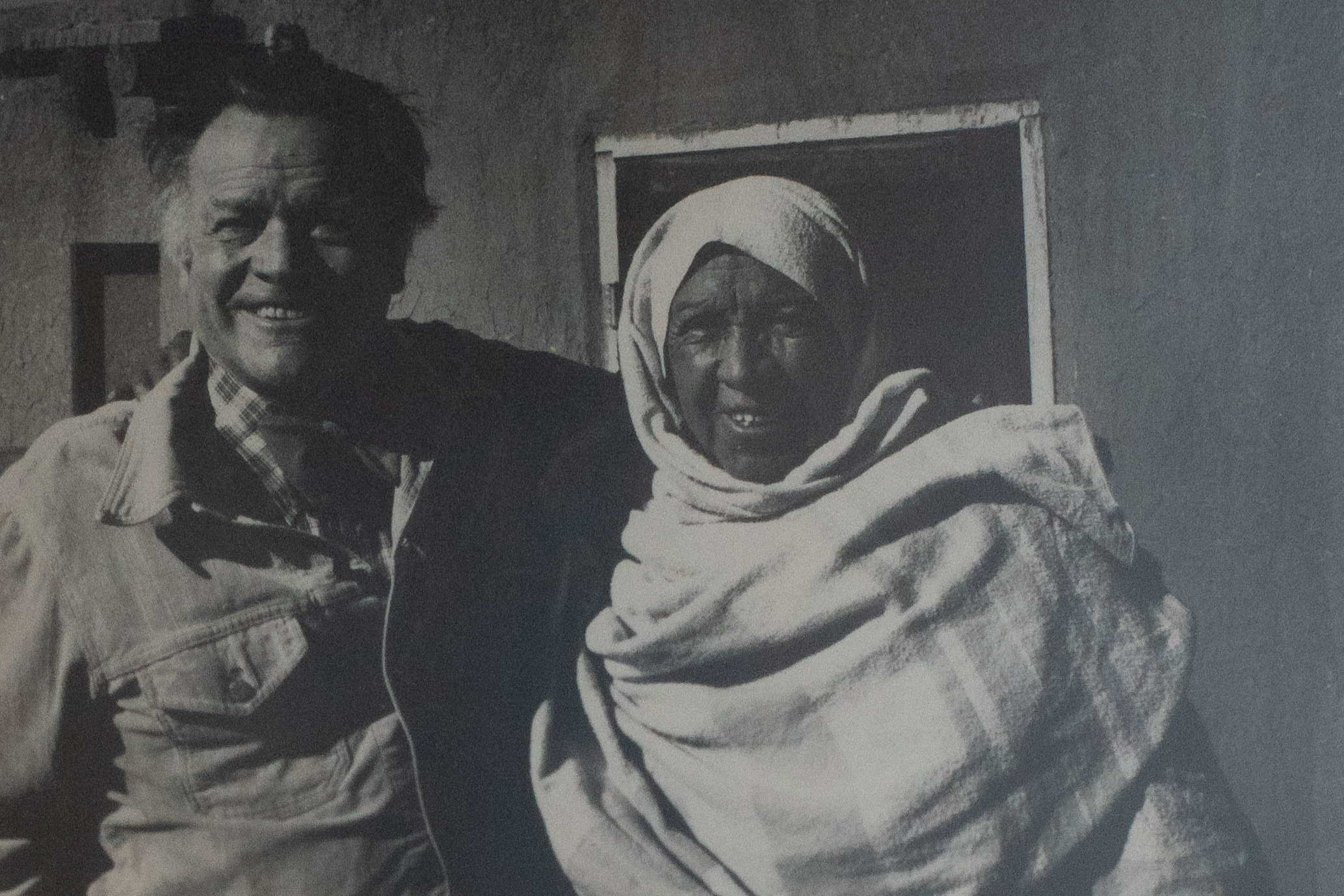 Eric Sloane Photographed with a friend in New Mexico
