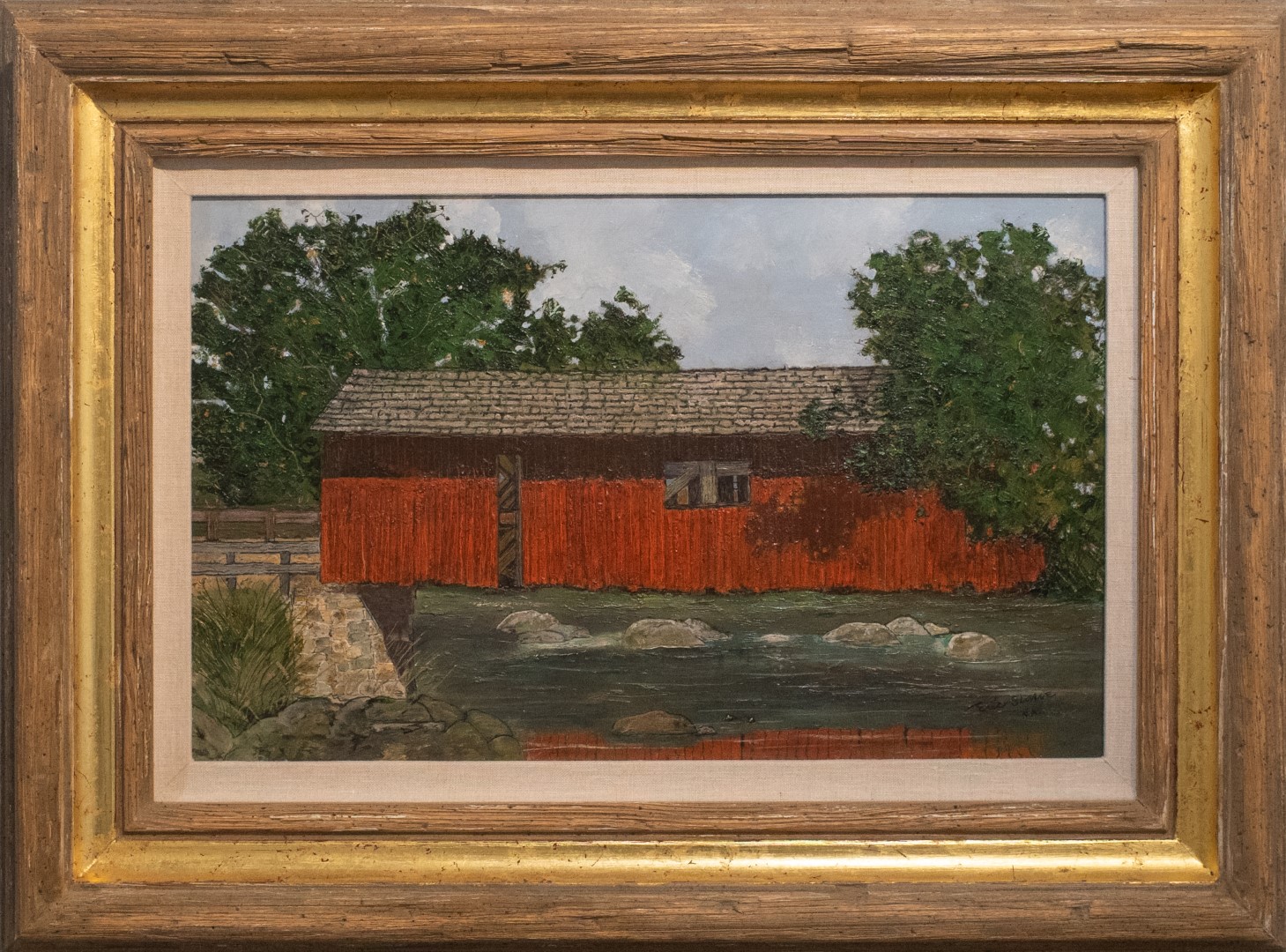 Eric Sloane Painting Title: Lancaster Bridge, PA, 1978