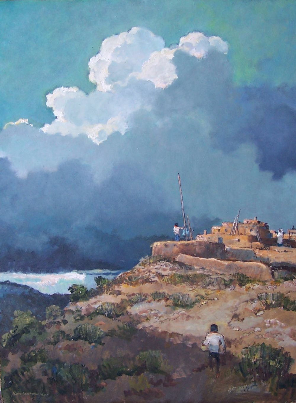 Eric Sloane Painting Title: New Mexican Sky and Earth